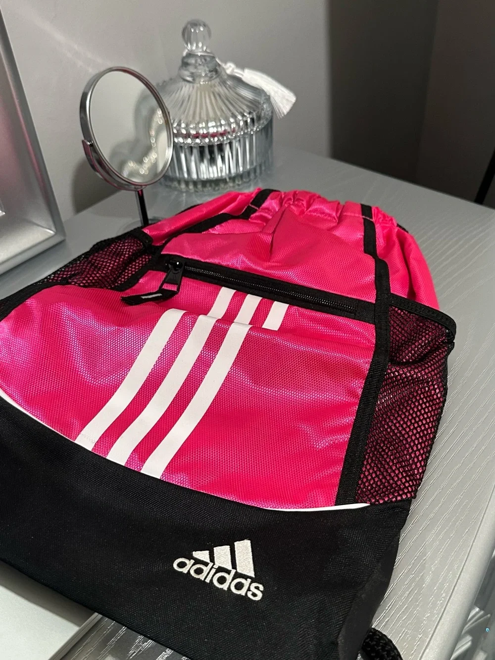 Adidas women’s Pink Drawstring Sports Bag